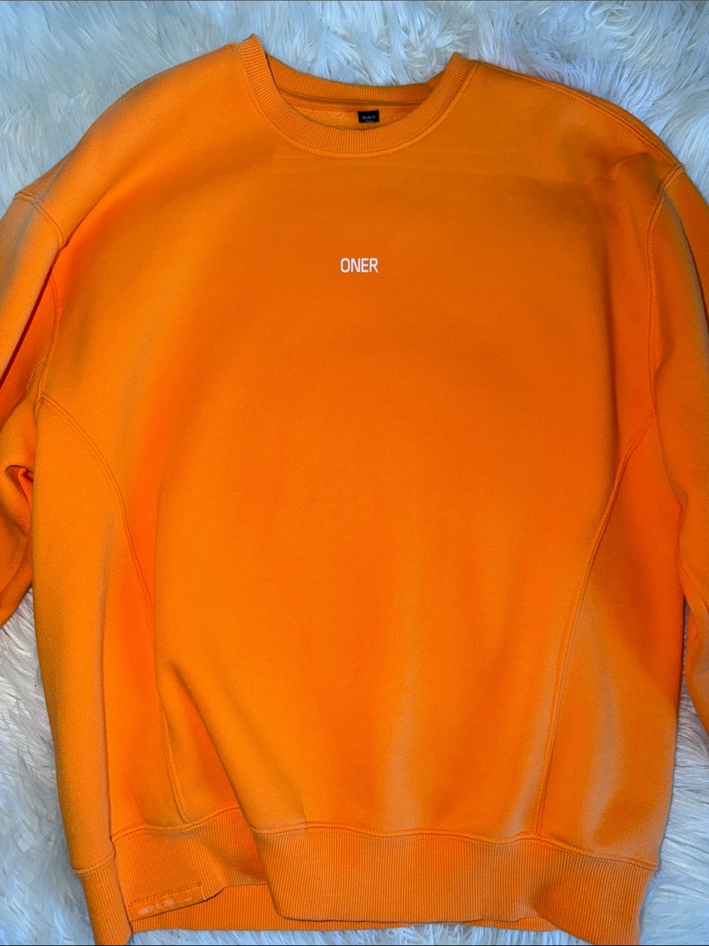 Oner Active Small Crewneck Sweatshirt Bright Orange